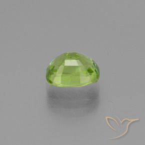 2.42カラットの天然ミディアムグリーンペリドット、クッション、VS