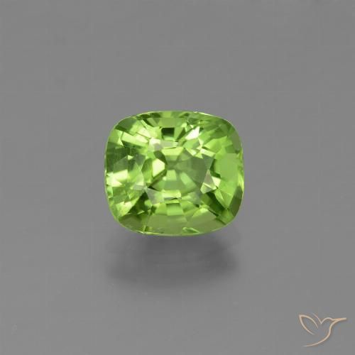 1.92ct 天然 ライブリーグリーン ペリドット, クッション, VS