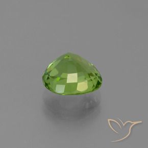 2.26カラットの天然ミディアムグリーンペリドット、クッション、VS
