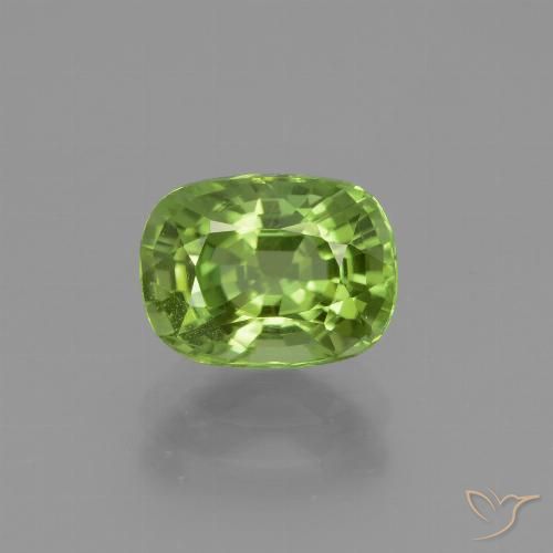 2.32ct 天然 ミディアムグリーン ペリドット, クッション, VS