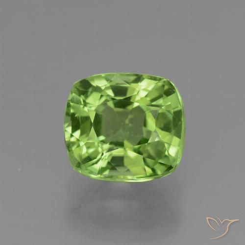 2.05ct 天然 ライブリーグリーン ペリドット, クッション, VS
