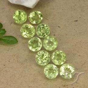 Shop natural 3.74ct 薄いライブリーグリーン ペリドット gems, ラウンド, from 中国 at GemSelect. In stock, global shipping!