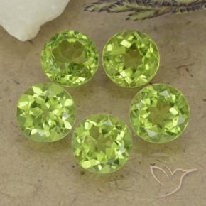 Shop natural 4.51ct 薄いライブリーグリーン ペリドット gems, ラウンド, from 中国 at GemSelect. In stock, global shipping!