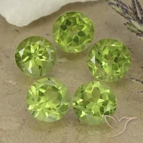 Shop natural 4.75ct 薄いライブリーグリーン ペリドット gems, ラウンド, from 中国 at GemSelect. In stock, global shipping!
