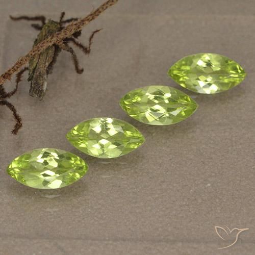 Shop natural 1.51ct 薄いライブリーグリーン ペリドット gems, マーキーズ, from 中国 at GemSelect. In stock, global shipping!