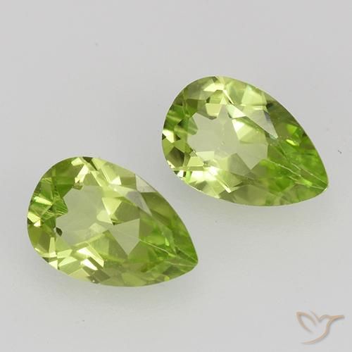 Shop natural 0.87ct 薄いライブリーグリーン ペリドット gems, 洋梨の形, from 中国 at GemSelect. In stock, global shipping!