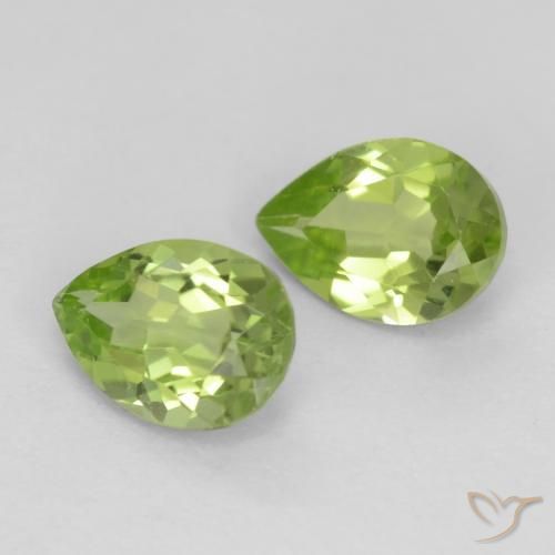 Shop natural 0.84ct 薄いライブリーグリーン ペリドット gems, 洋梨の形, from 中国 at GemSelect. In stock, global shipping!