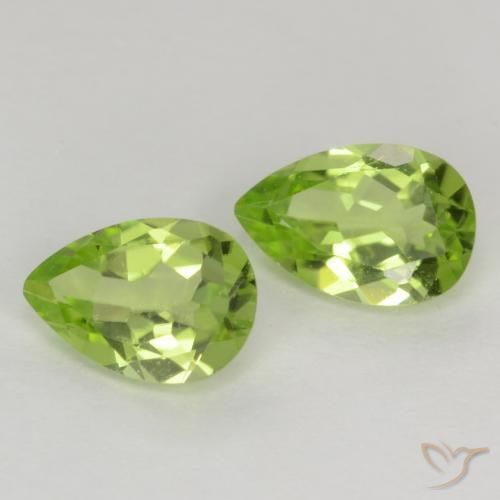 Shop natural 0.79ct 薄いライブリーグリーン ペリドット gems, 洋梨の形, from 中国 at GemSelect. In stock, global shipping!