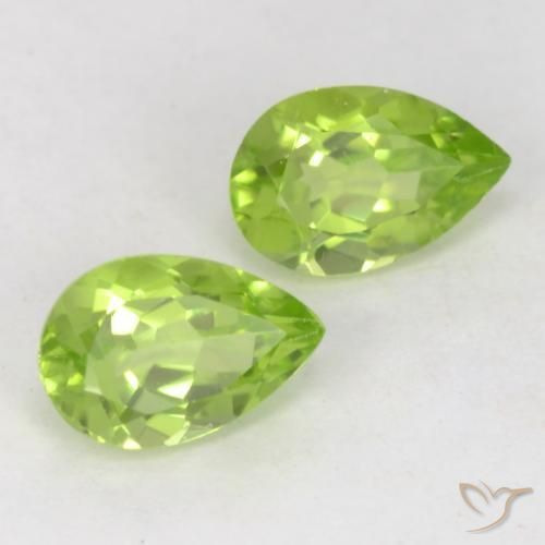 Shop natural 0.99ct 薄いライブリーグリーン ペリドット gems, 洋梨の形, from 中国 at GemSelect. In stock, global shipping!