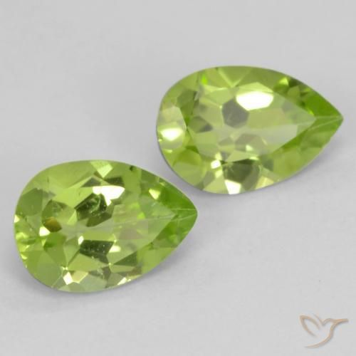 Shop natural 0.81ct 薄いライブリーグリーン ペリドット gems, 洋梨の形, from 中国 at GemSelect. In stock, global shipping!