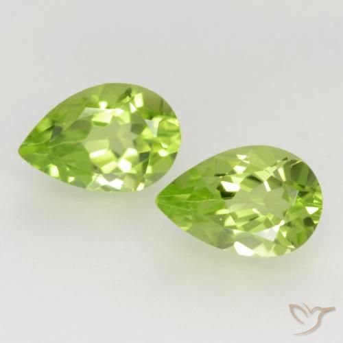 Shop natural 0.96ct 薄いライブリーグリーン ペリドット gems, 洋梨の形, from 中国 at GemSelect. In stock, global shipping!