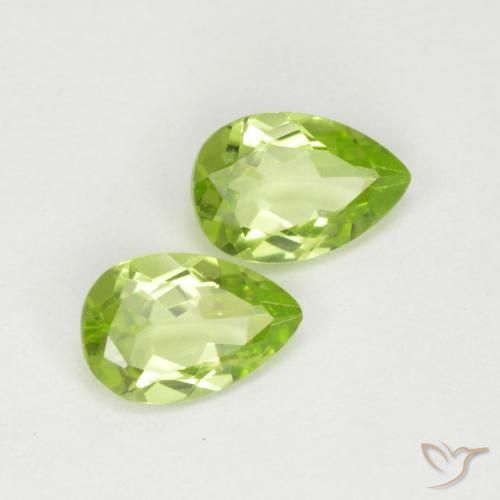 Shop natural 0.91ct 薄いライブリーグリーン ペリドット gems, 洋梨の形, from 中国 at GemSelect. In stock, global shipping!