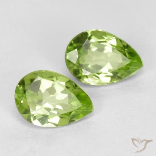 Shop natural 0.87ct 薄いライブリーグリーン ペリドット gems, 洋梨の形, from 中国 at GemSelect. In stock, global shipping!