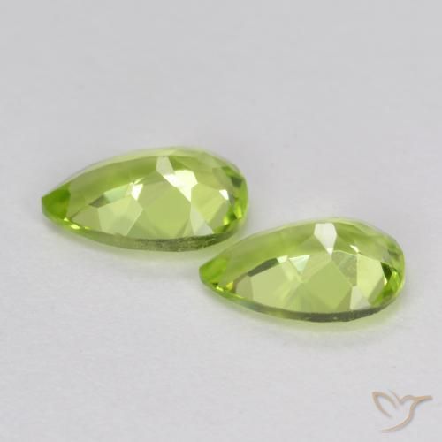 Shop natural 0.84ct ライブリーグリーン ペリドット gems, 洋梨の形, from 中国 at GemSelect. In stock, global shipping!