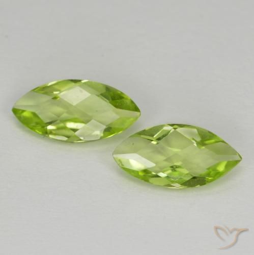 Shop natural 1.00ct 薄いライブリーグリーン ペリドット gems, マーキーズ, from 中国 at GemSelect. In stock, global shipping!