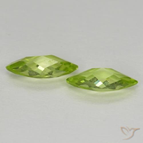 Shop natural 1.00ct 薄いライブリーグリーン ペリドット gems, マーキーズ, from 中国 at GemSelect. In stock, global shipping!