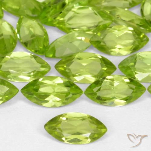0.26ct 天然 ライブリーグリーン ペリドット, マーキーズ, VS