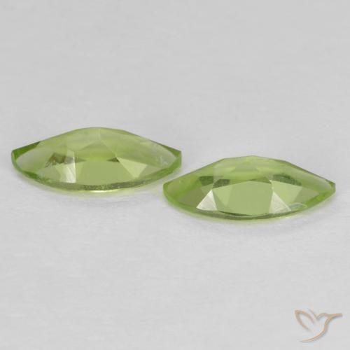 Shop natural 1.10ct 薄いライブリーグリーン ペリドット gems, マーキーズ, from 中国 at GemSelect. In stock, global shipping!