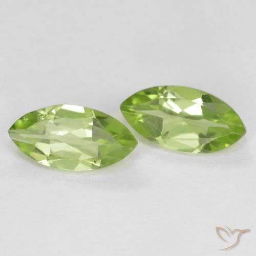 Shop natural 1.23ct 薄いライブリーグリーン ペリドット gems, マーキーズ, from 中国 at GemSelect. In stock, global shipping!