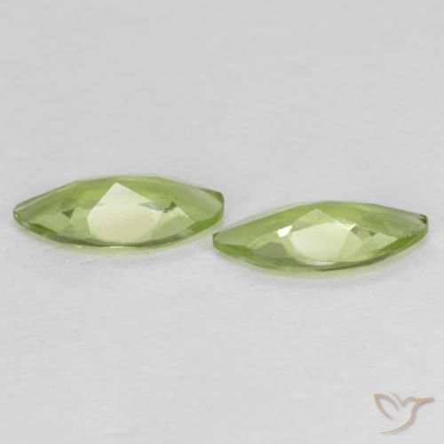 Shop natural 0.89ct 薄いライブリーグリーン ペリドット gems, マーキーズ, from 中国 at GemSelect. In stock, global shipping!