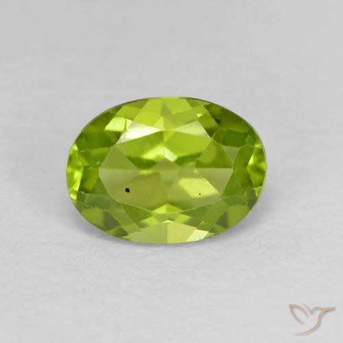 1.32ct 天然 ライブリーグリーン ペリドット, 楕円形, VS