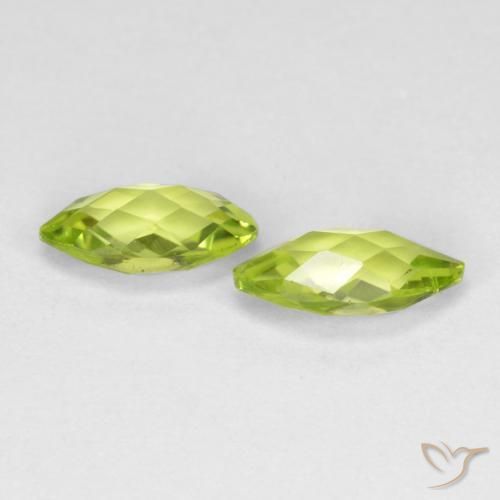 Shop natural 1.34ct 黄みがかったグリーン ペリドット gems, マーキーズ, from 中国 at GemSelect. In stock, global shipping!