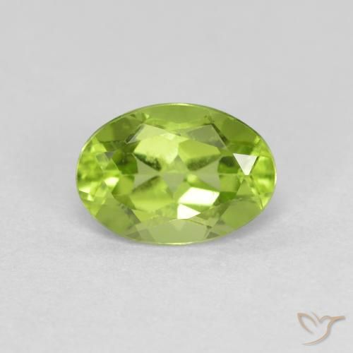 0.92ct 天然 ライブリーグリーン ペリドット, 楕円形, VS
