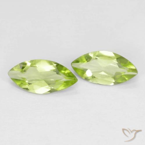 Shop natural 0.93ct 薄いライブリーグリーン ペリドット gems, マーキーズ, from 中国 at GemSelect. In stock, global shipping!