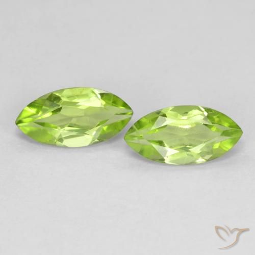 Shop natural 1.26ct 薄いライブリーグリーン ペリドット gems, マーキーズ, from 中国 at GemSelect. In stock, global shipping!