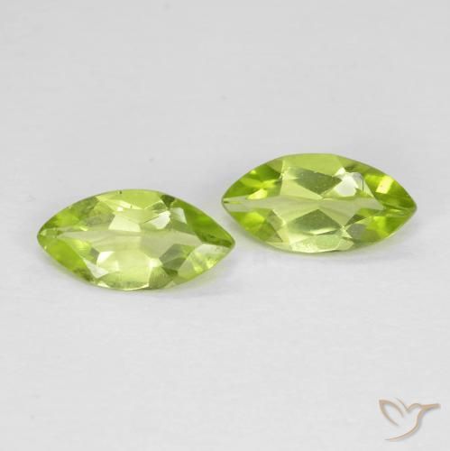 Shop natural 1.00ct 鮮やかなグリーン ペリドット gems, マーキーズ, from 中国 at GemSelect. In stock, global shipping!