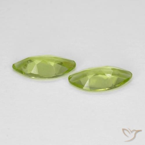 Shop natural 1.00ct 鮮やかなグリーン ペリドット gems, マーキーズ, from 中国 at GemSelect. In stock, global shipping!