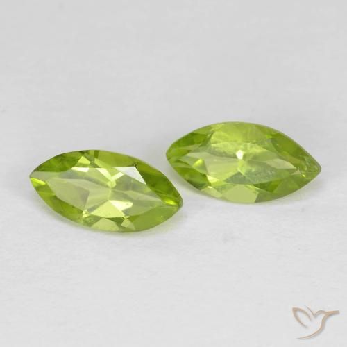 Shop natural 1.31ct 鮮やかなグリーン ペリドット gems, マーキーズ, from 中国 at GemSelect. In stock, global shipping!