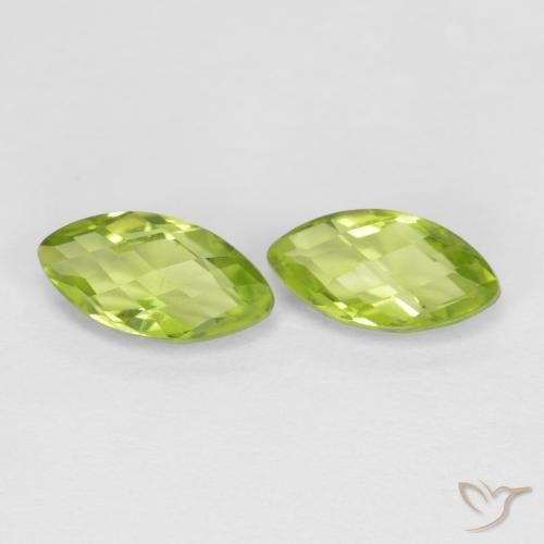 Shop natural 1.33ct 黄みがかったグリーン ペリドット gems, マーキーズ, from 中国 at GemSelect. In stock, global shipping!