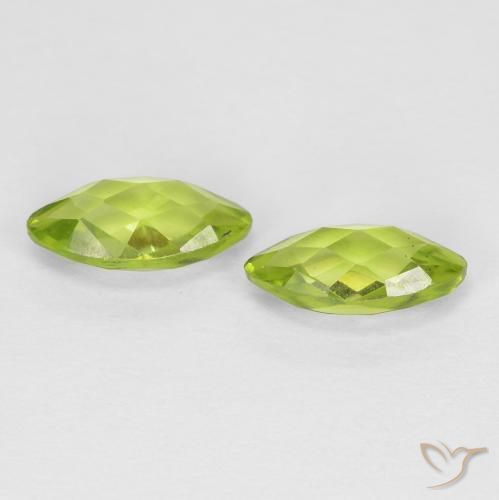 Shop natural 1.33ct 黄みがかったグリーン ペリドット gems, マーキーズ, from 中国 at GemSelect. In stock, global shipping!