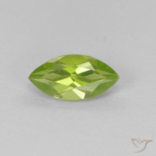 0.75ct 天然 ライブリーグリーン ペリドット, マーキーズ, VS