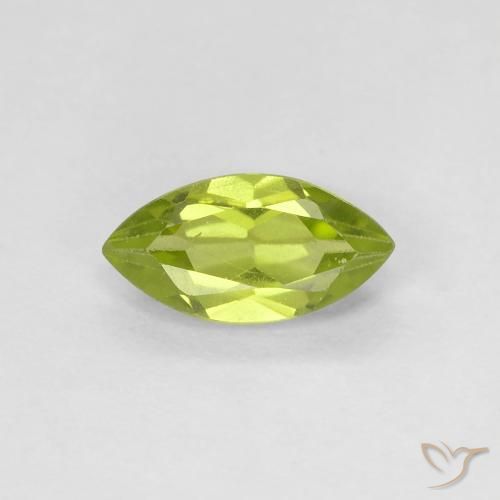 0.73ct 天然 ライブリーグリーン ペリドット, マーキーズ, VVS-VS