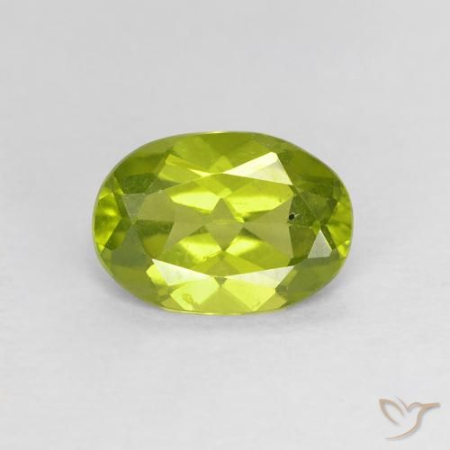 1.15ct 天然 オリーブグリーン ペリドット, 楕円形, VS