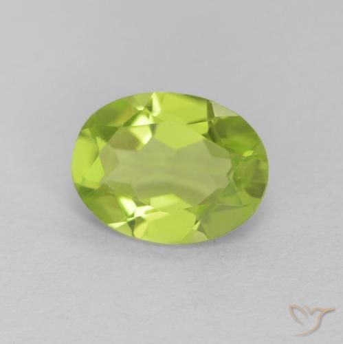 1.16ct 天然 ライブリーグリーン ペリドット, 楕円形, VS