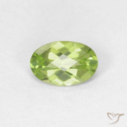 0.44ct 天然 ライブリーグリーン ペリドット, 楕円形, VVS-VS
