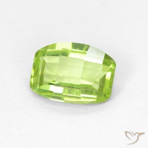 1.05ct 天然 ライブリーグリーン ペリドット, クッション, VS