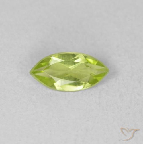 0.45ct 天然 鮮やかなグリーン ペリドット, マーキーズ, VVS-VS