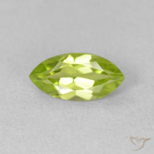 0.67ct 天然 鮮やかなグリーン ペリドット, マーキーズ, VS