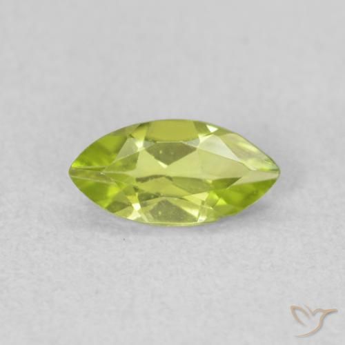 0.54ct 天然 ライブリーグリーン ペリドット, マーキーズ, VS