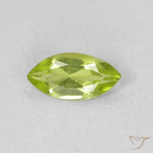 0.54ct 天然 ライブリー黄色がかった緑 ペリドット, マーキーズ, VS