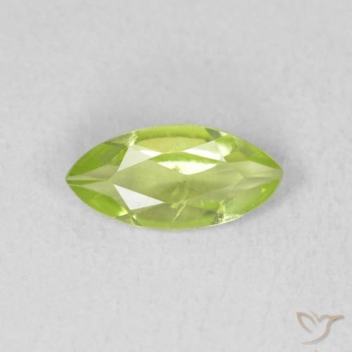0.55ct 天然 ミディアムグリーン ペリドット, マーキーズ, VS