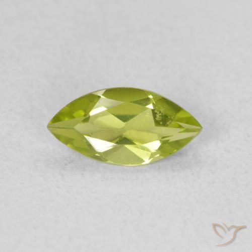 0.52ct 天然 オリーブグリーン ペリドット, マーキーズ, VS