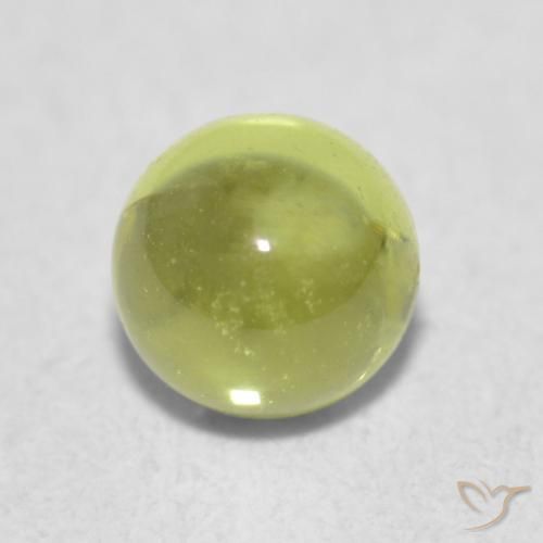 0.38ct 天然 オリーブグリーン ペリドット, ラウンド, 透明