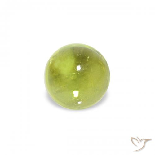 0.38ct オリーブグリーン ペリドット, ラウンド, 透明