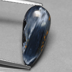 2.63カラットの天然マルチカラーピーターサイト、洋梨の形、オペーク