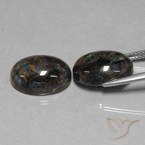 Shop natural 12.85ct ブラック ピーターサイト gems, 楕円形, from 中国 at GemSelect. In stock, global shipping!